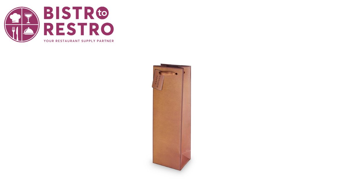 Cakewalk Faux Leather Single Bottle Wine Bag