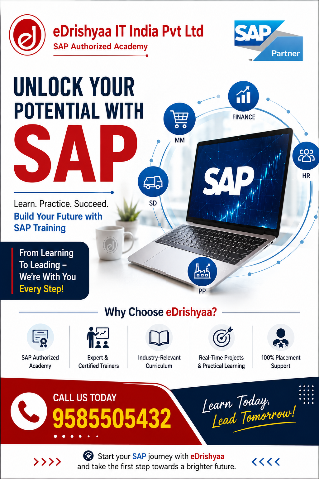 SAP Certification & Training – Learn Today, Lead Tomorrow with EDrishyaa SAP Authorized Academy