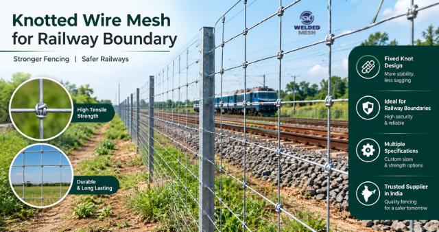  Fixed Knot Fencing for Railway Boundaries | S.K. Weldedmesh