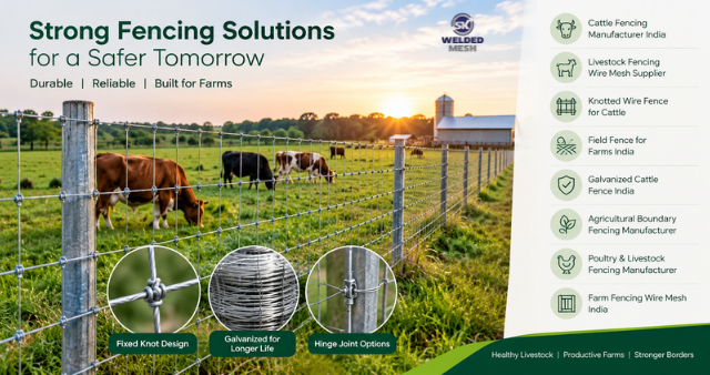  Cattle Fencing Manufacturer India | SK Weldedmesh
