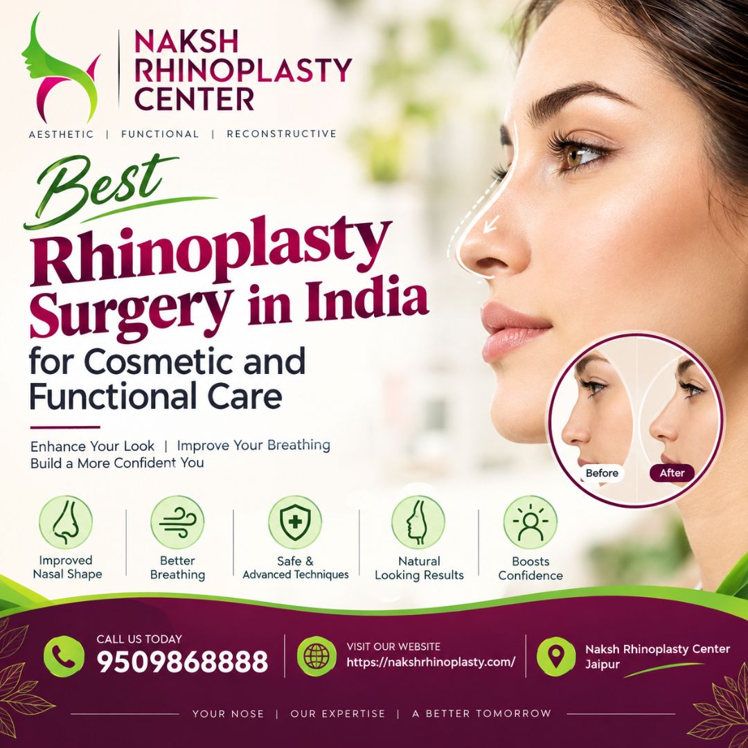  Best Rhinoplasty Surgery in India for Cosmetic and Functional Care