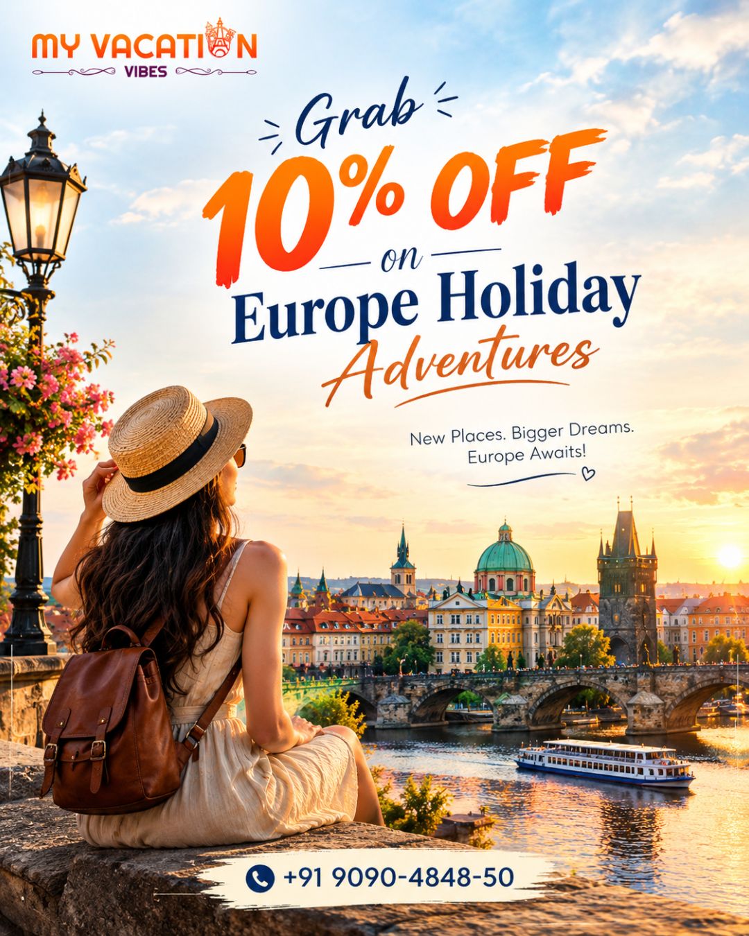  Grab 10% OFF on Europe Holiday Adventures – +91 9090-4848-50