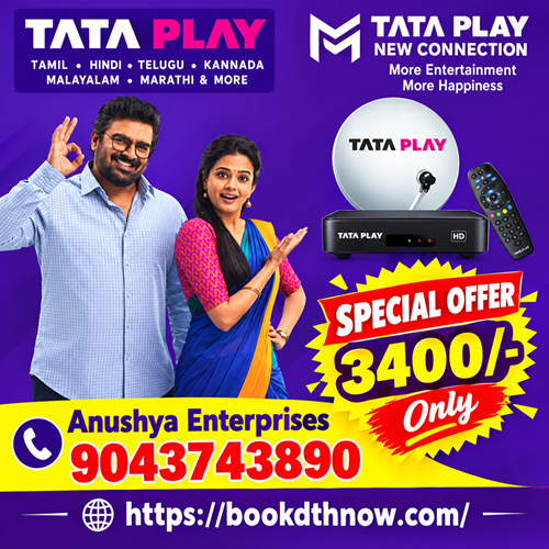  Tata Play HD Connection in Ulundurpet | New DTH Connection Offers | 9043743890