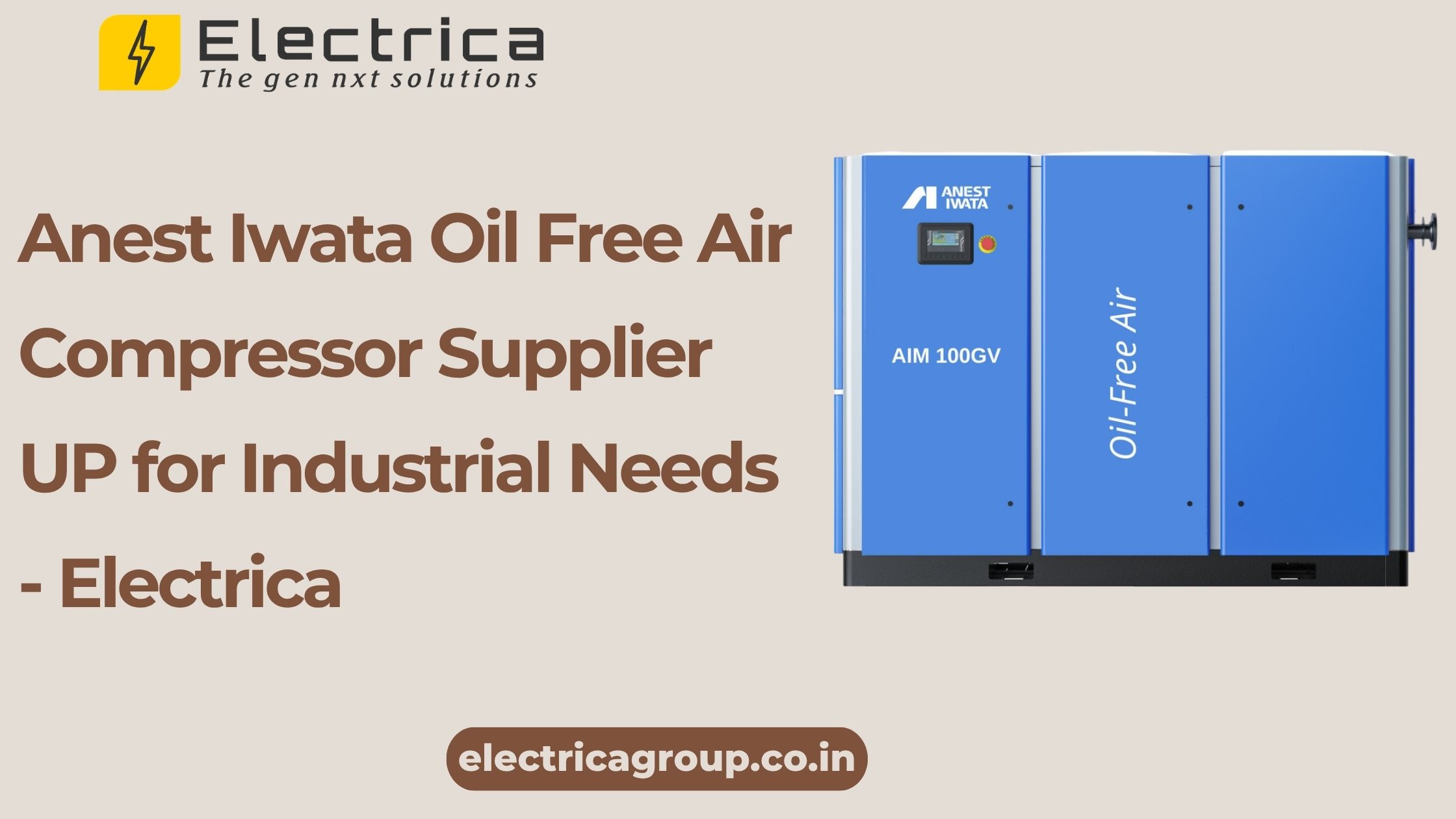  Anest Iwata Oil Free Air Compressor Supplier UP for Industrial Needs - Electrica