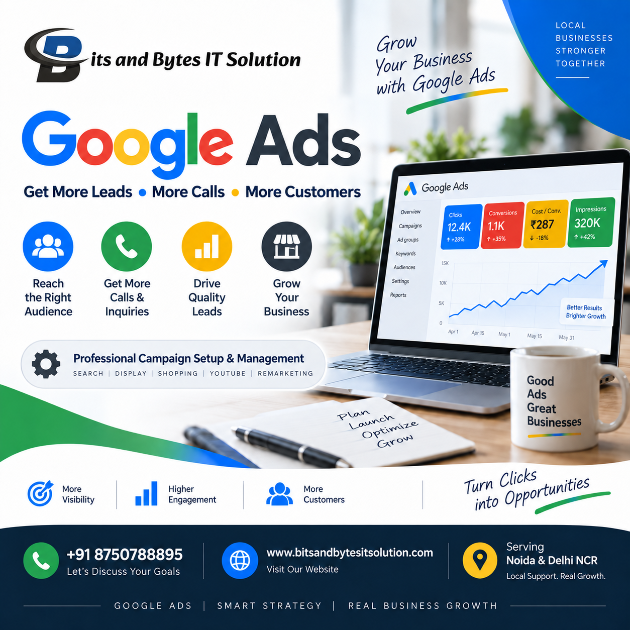  Lead Generation for PPC Advertising in Noida | Bits and Bytes IT Solution