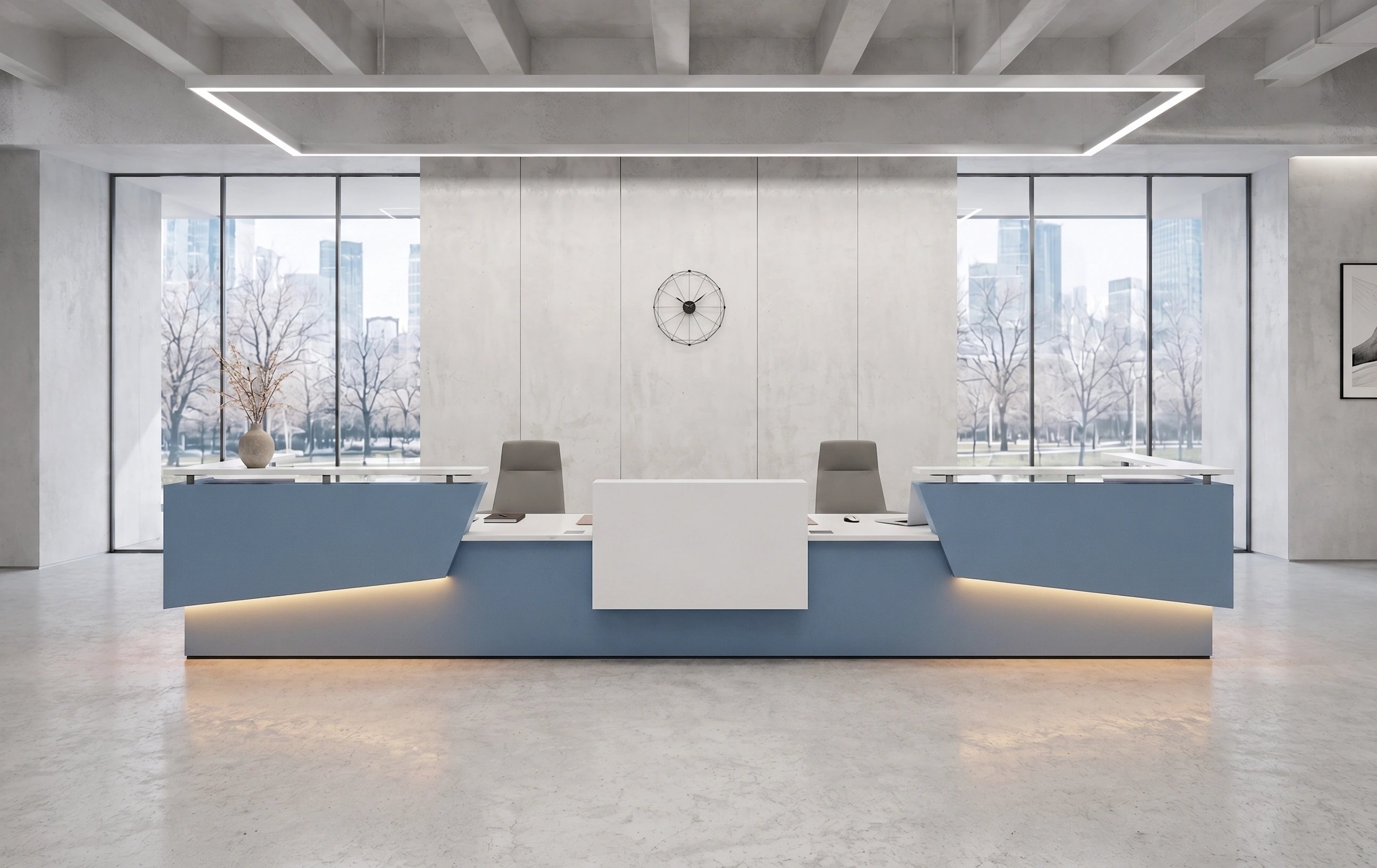  Contemporary U-Shape Reception Desk | Ergospace UAE