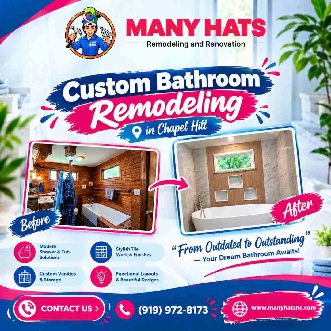 Custom Bathroom Remodeling in Chapel Hill