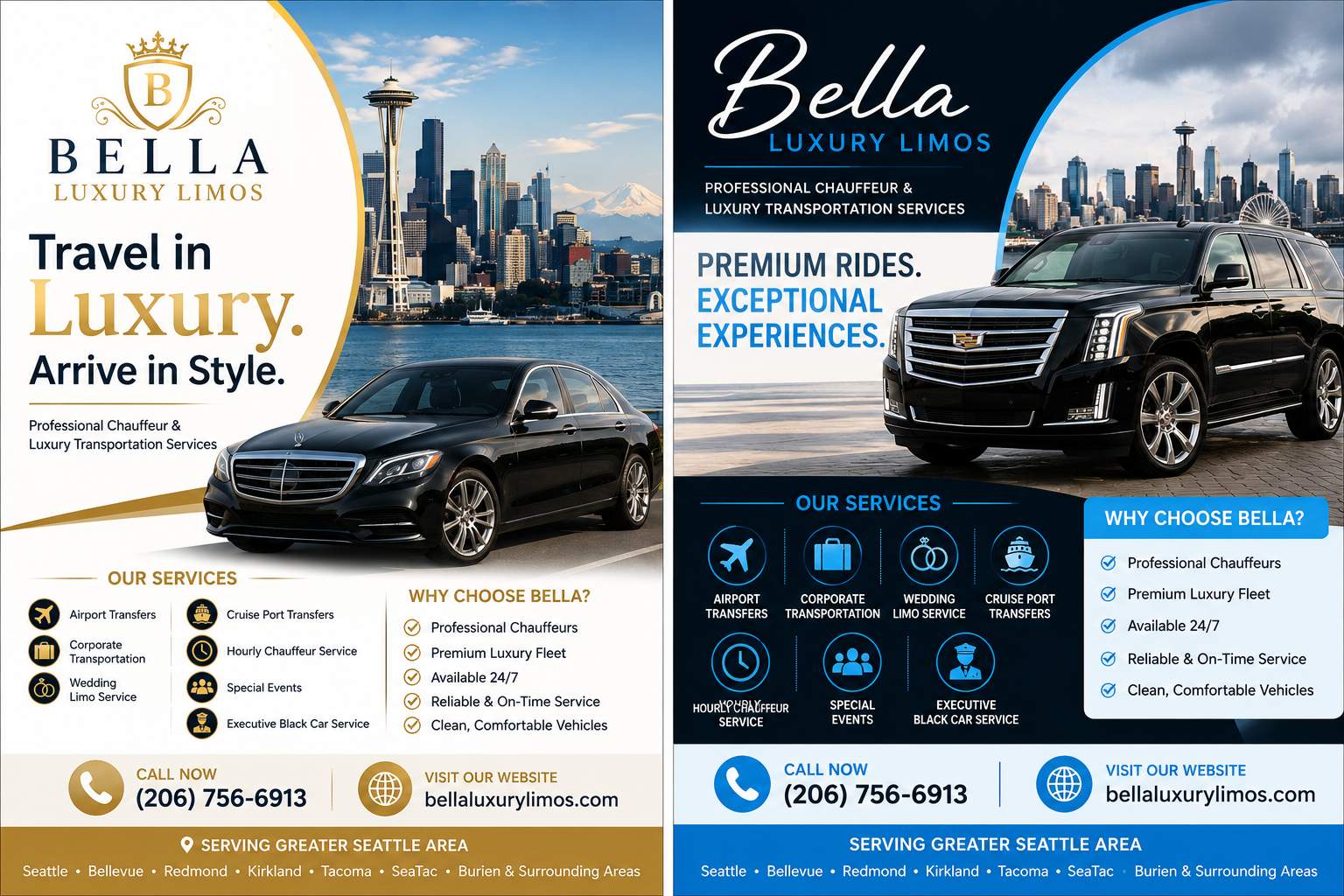  Luxury Limo & Chauffeur Service in Seattle, WA