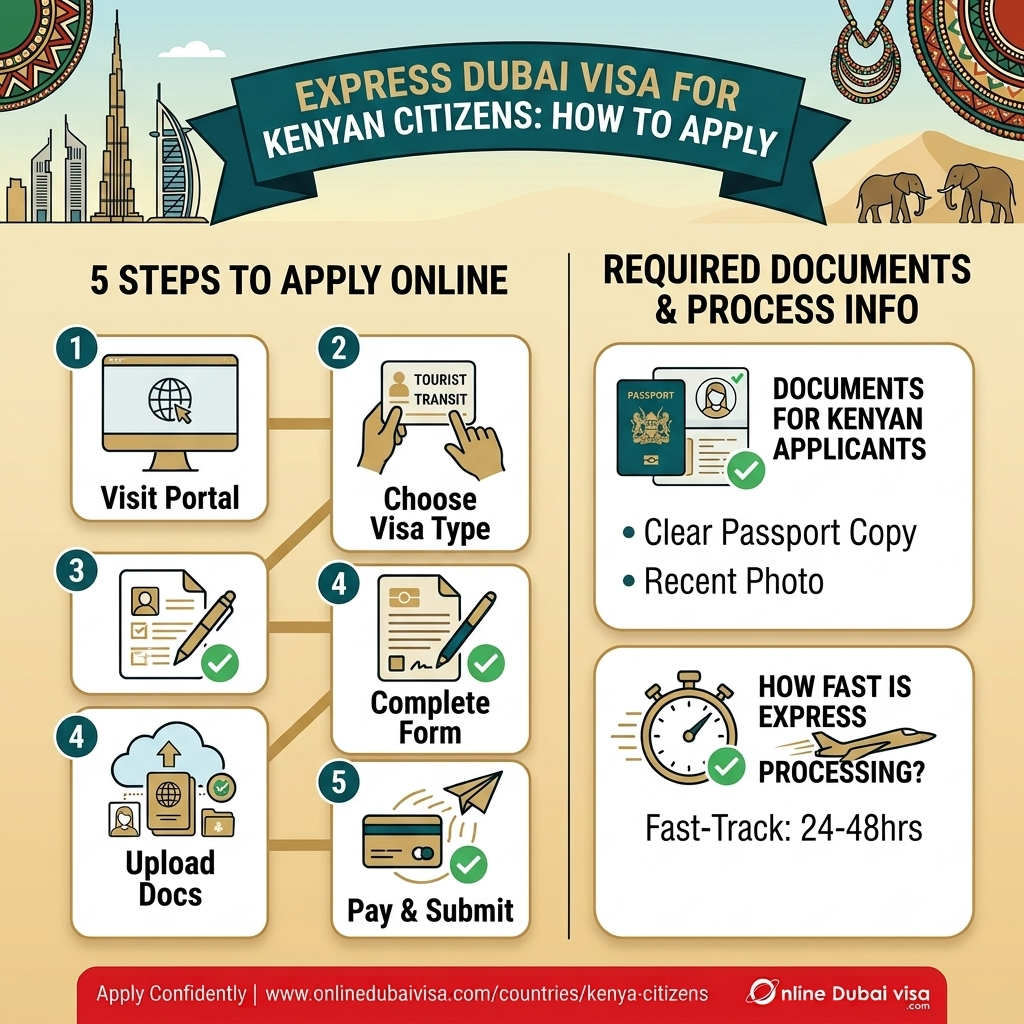 Express Dubai Visa for Kenyan Citizens: How to Apply