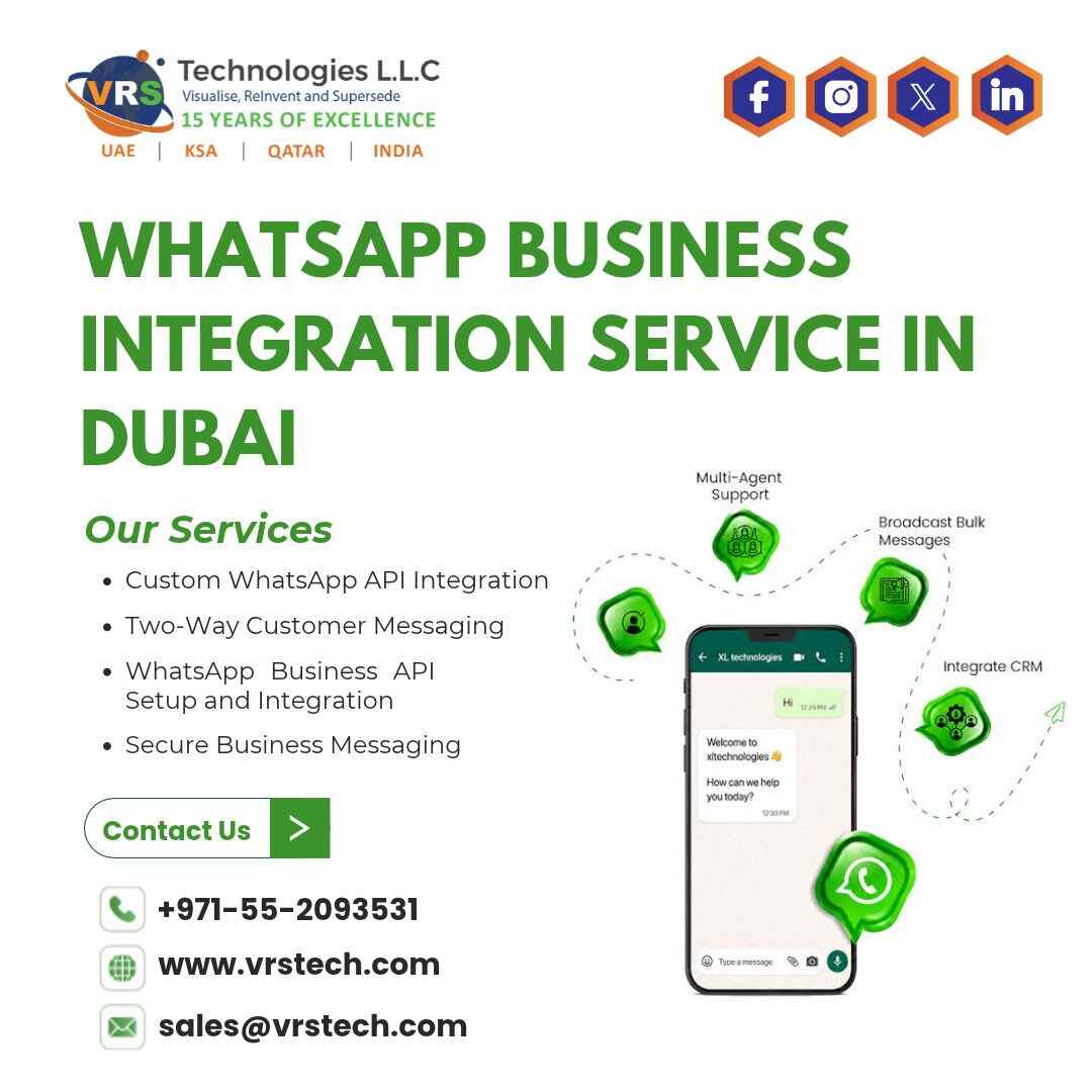 Explore WhatsApp Business Integration Service in Dubai