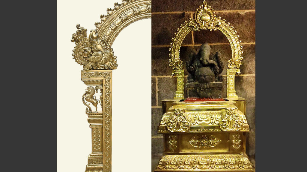 Enhance Your Space with Artisticks' Traditional Brass Temple Art