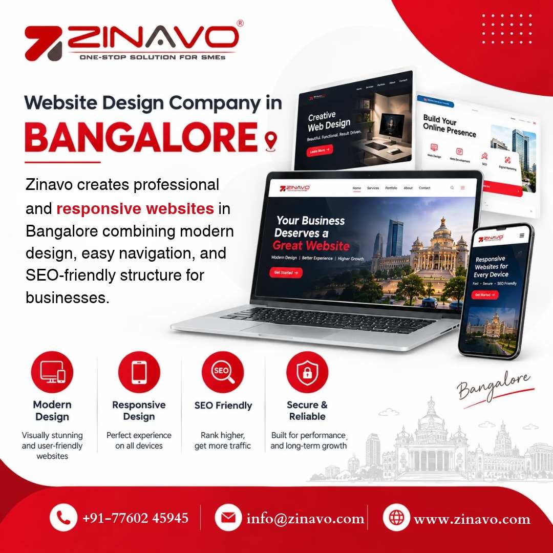  Web Design and Development Company in Bangalore | Zinavo