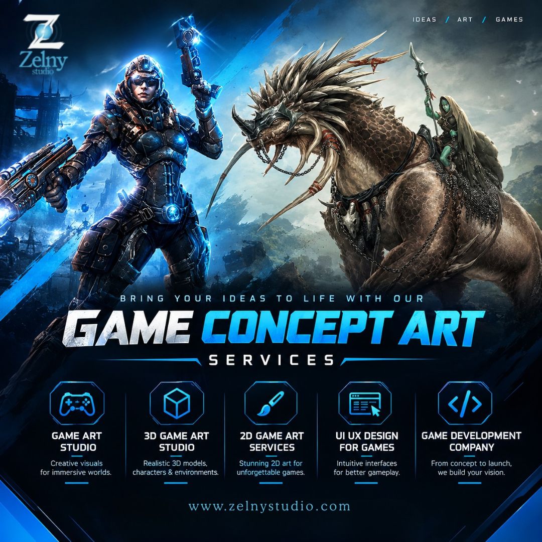  Game Concept Art Services | 2D Character Design Company
