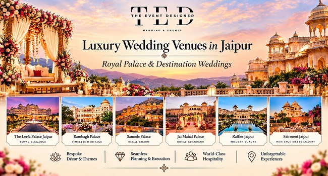  Luxury Wedding Venues in Jaipur | Royal Palace & Destination Weddings