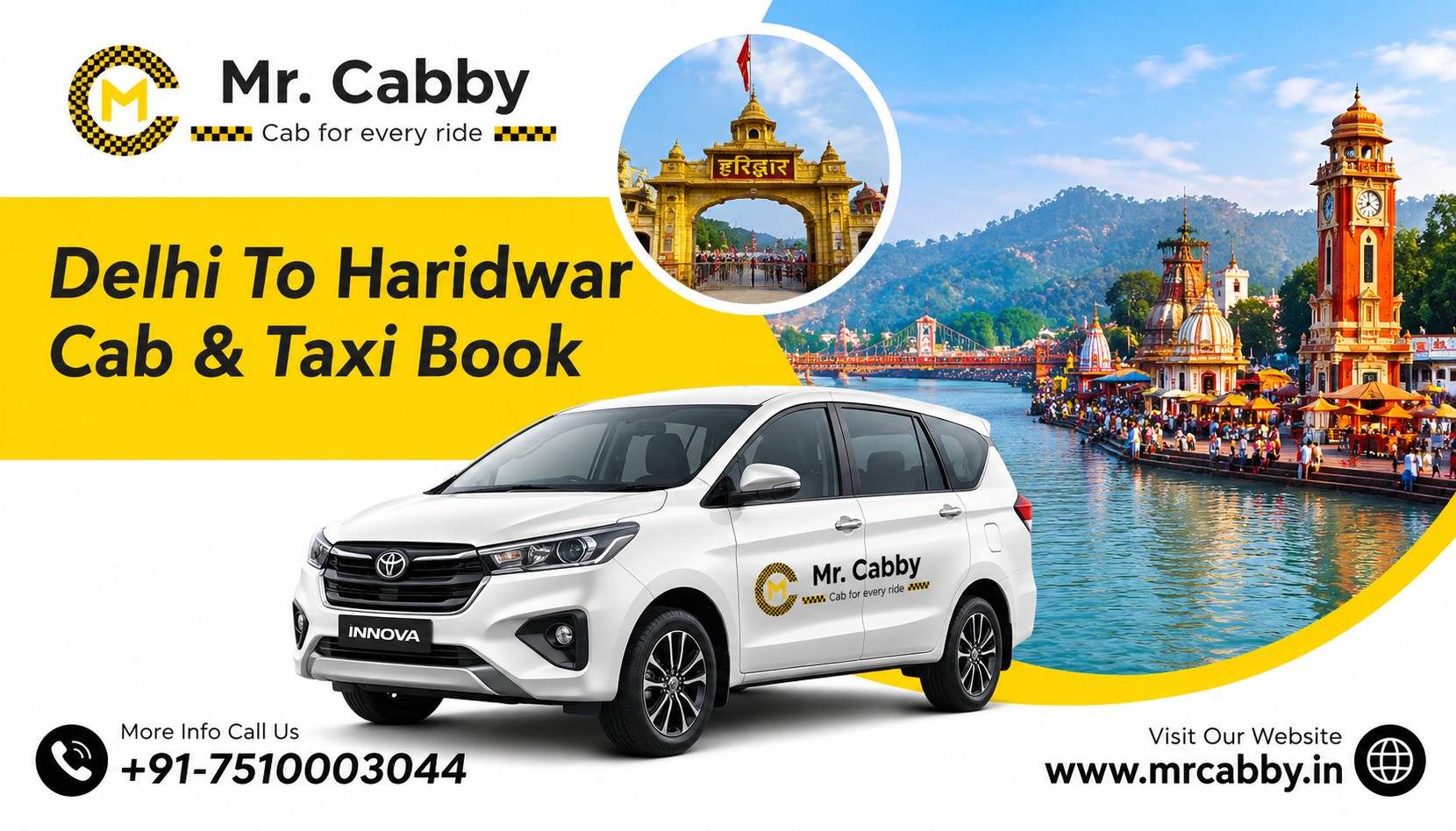  Delhi to Haridwar Taxi & Cab Book with Mr. Cabby