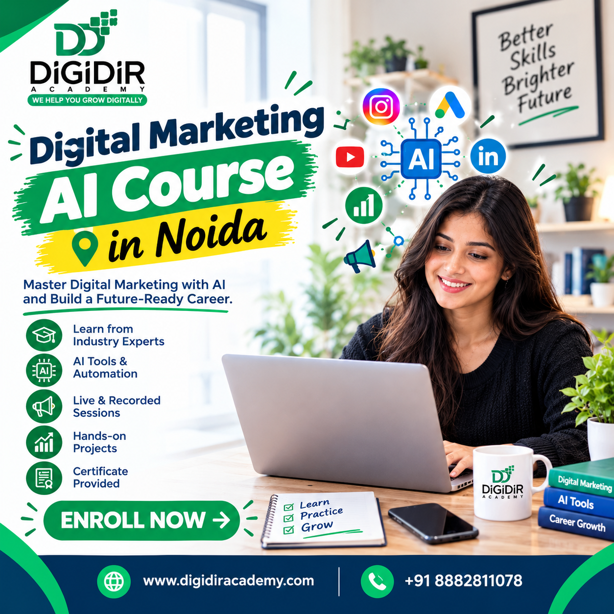  Digital Marketing AI Course in Noida | DigiDir Academy