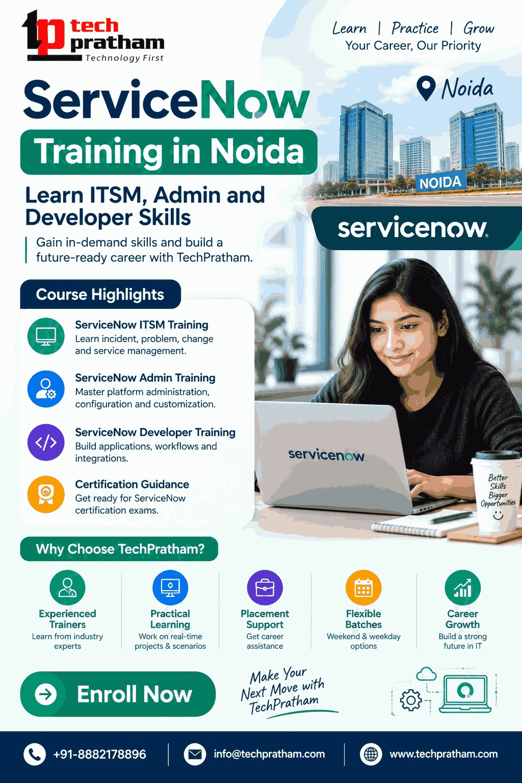  ServiceNow Training in Noida – ITSM, Admin and Developer Course