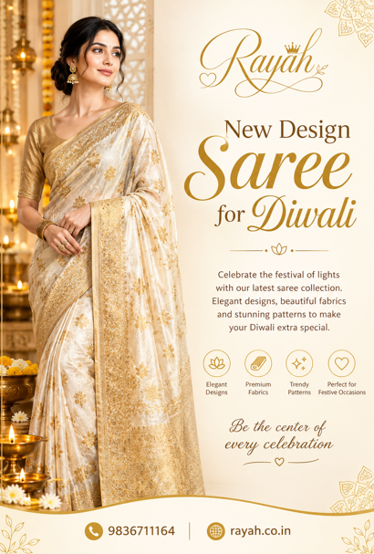  New Design Saree for Diwali in Howrah - Rayah