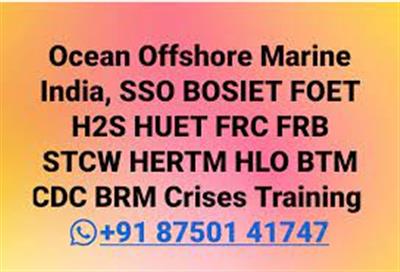  BOSIET HLO Professional Marine Training Mumbai