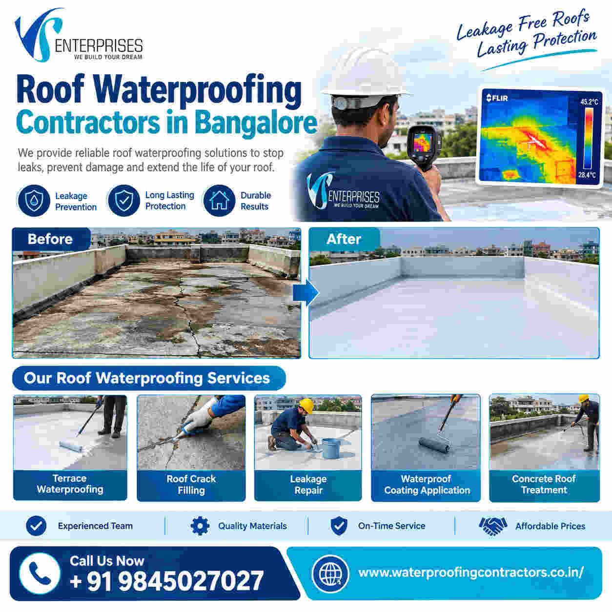  Roof Waterproofing Contractors in Bangalore