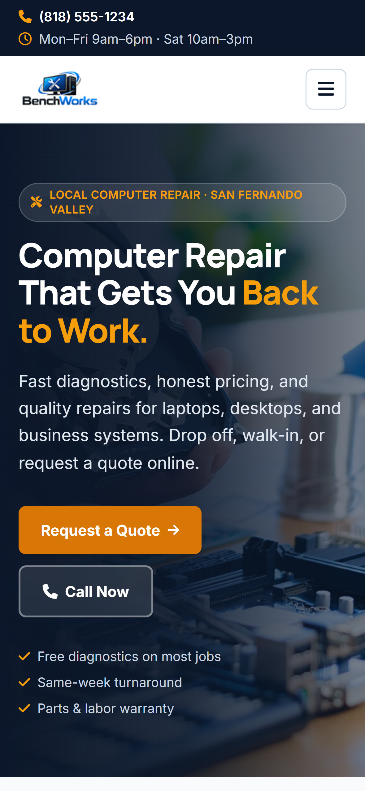  Computer Repair Website Design