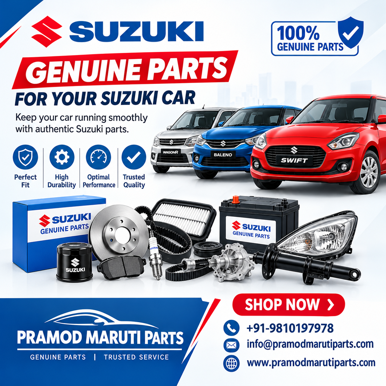  Suzuki Car Genuine Parts for Reliable Performance | Pramod Maruti Parts