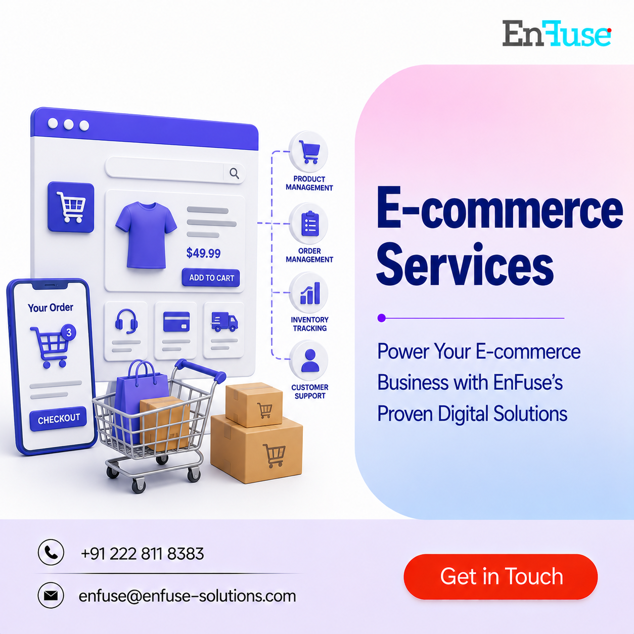  Power Your E-commerce Business with EnFuse’s Proven Digital Solutions
