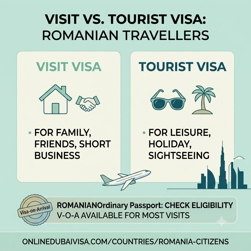  Dubai Visit Visa vs. Tourist Visa: What Romanian Travellers Should Know