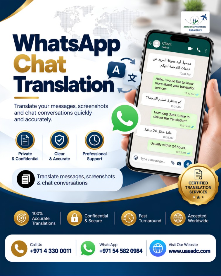  WhatsApp Message Translation Services in Dubai