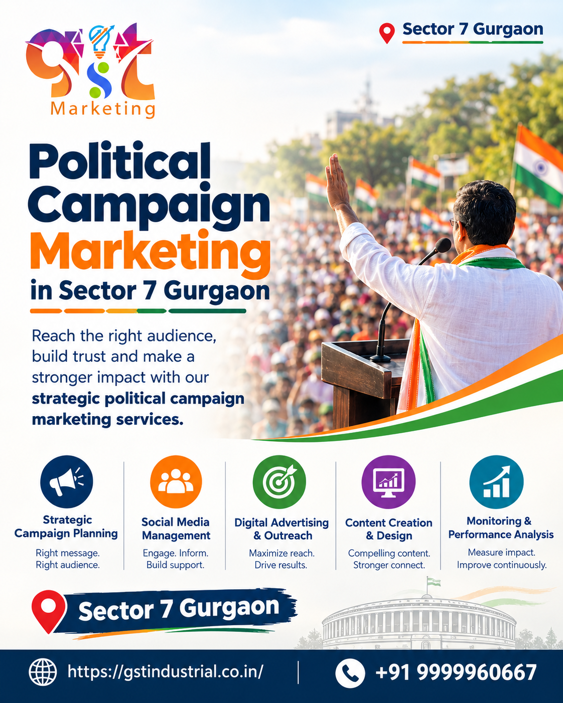  Political Campaign Marketing in Sector 7 Gurgaon