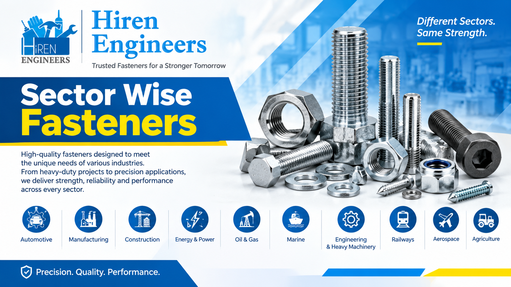  Sector Wise Fasteners - Hiren Engineers