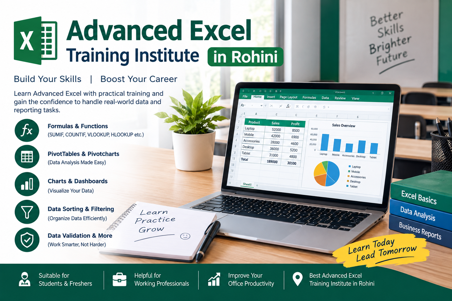  Master Excel Skills with Professional Training in Rohini