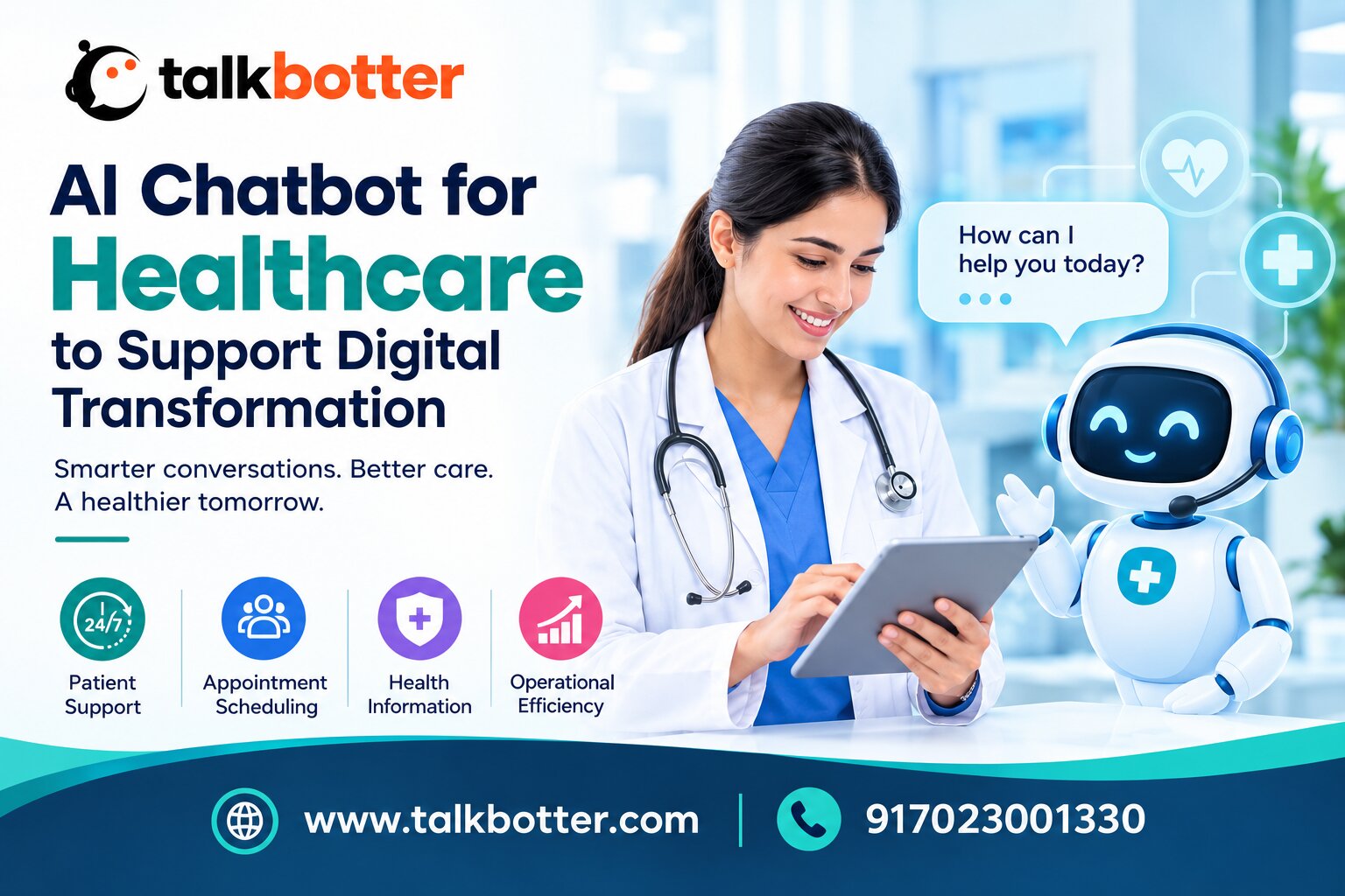  AI Chatbot for Healthcare to Enhance Online Support