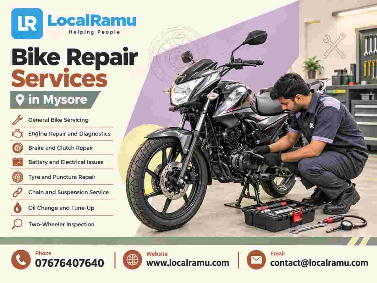  Professional Bike Repair Service in Mysore by LocalRamu