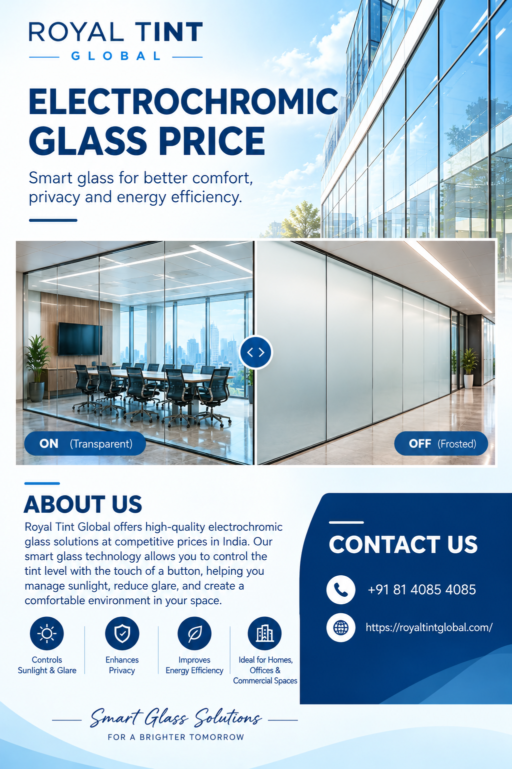  Electrochromic Glass Price in India Smart Glass Solutions for Modern Spaces