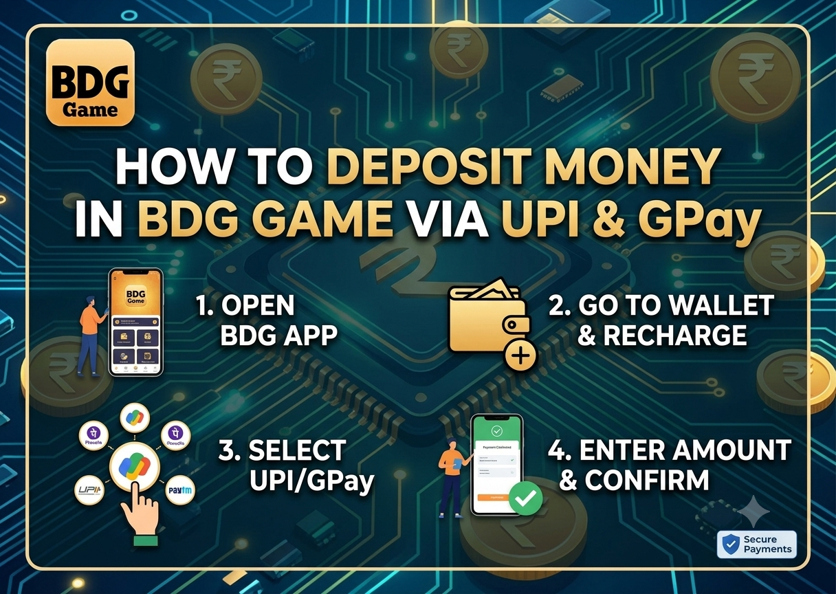  How to Deposit Money in BDG Game via UPI & GPay