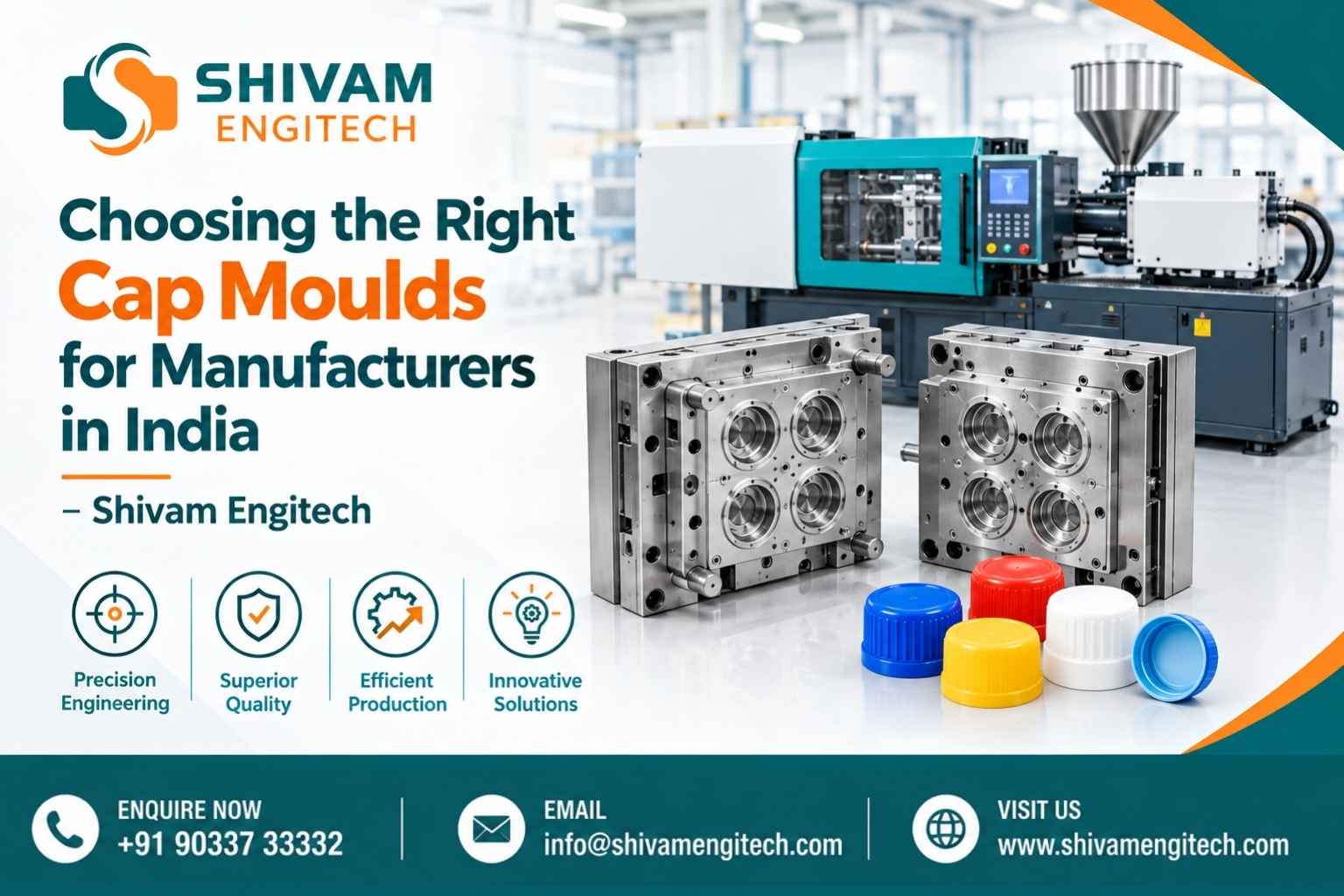  Choosing the Right Cap Moulds for Manufacturers in India – Shivam Engitech