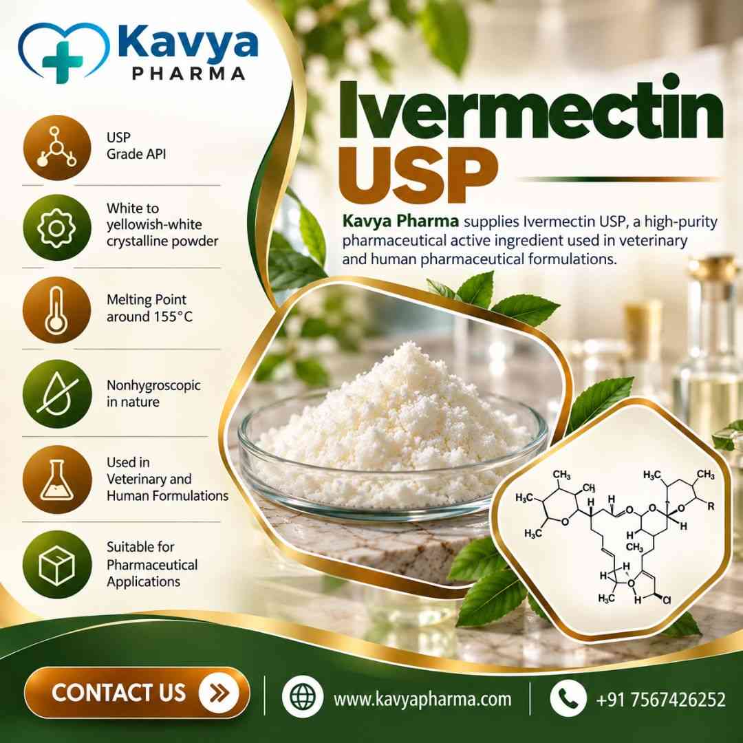  Ivermectin USP Pharmaceutical Supply | Kavya Pharma