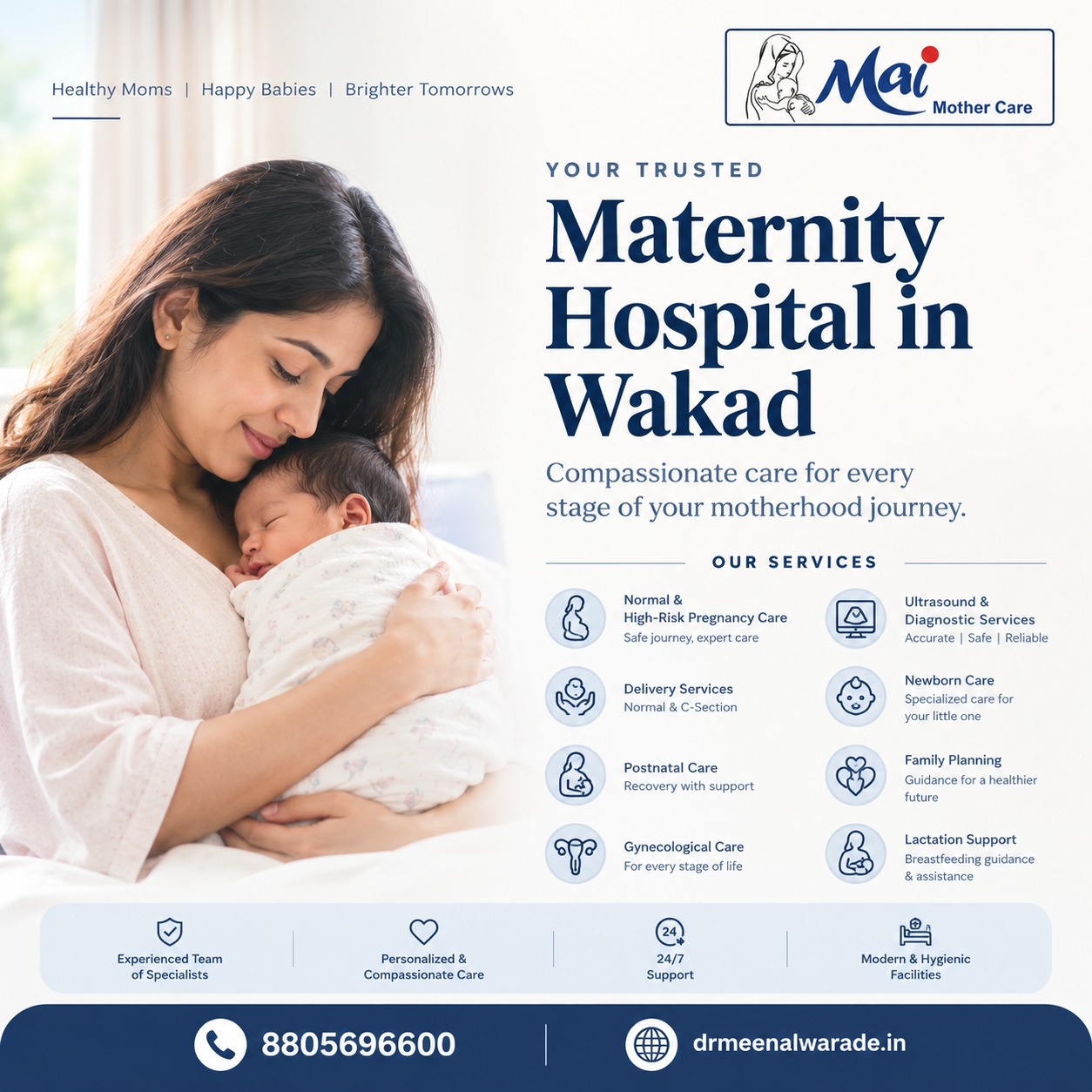  Maternity hospital in Wakad | Dr. Meenal Warade - Best Gynaecologist in Wakad