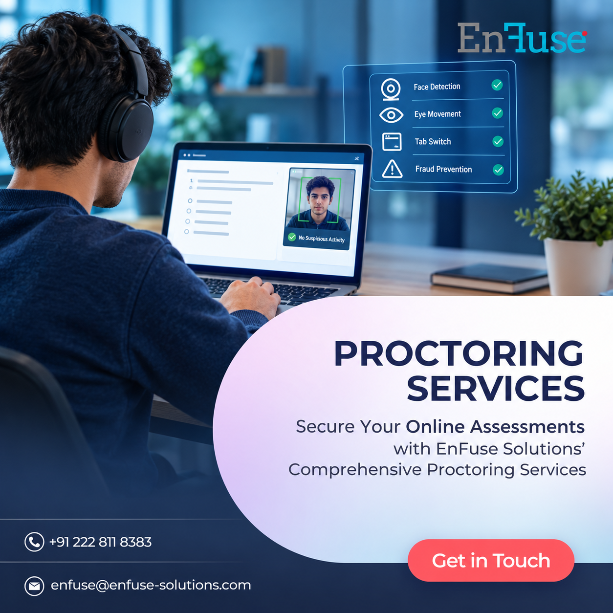  Secure Your Online Assessments with EnFuse Solutions’ Comprehensive Proctoring Services