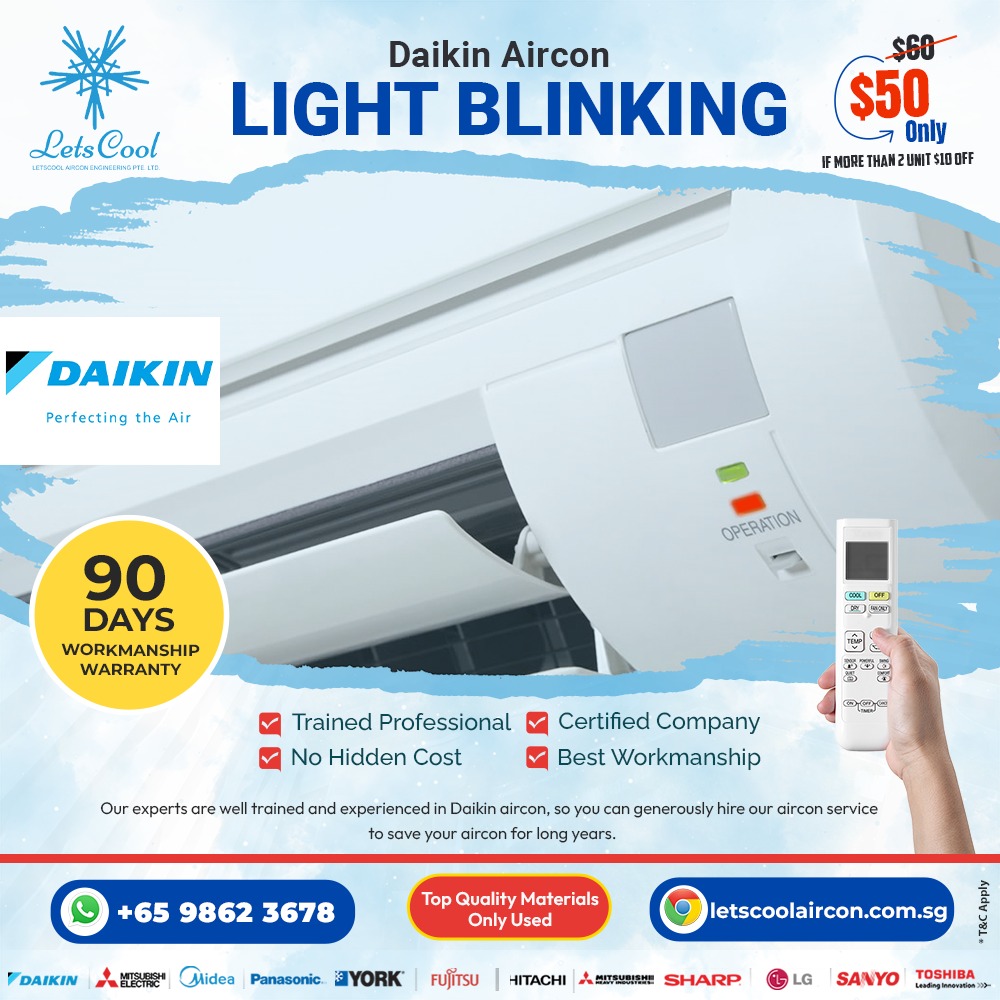  Daikin Aircon Light blinking
