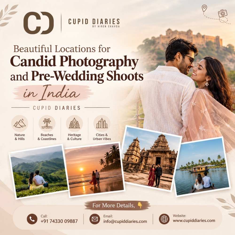  Beautiful Locations for Candid Photography and Pre-Wedding Shoots in India - Cupid Diaries