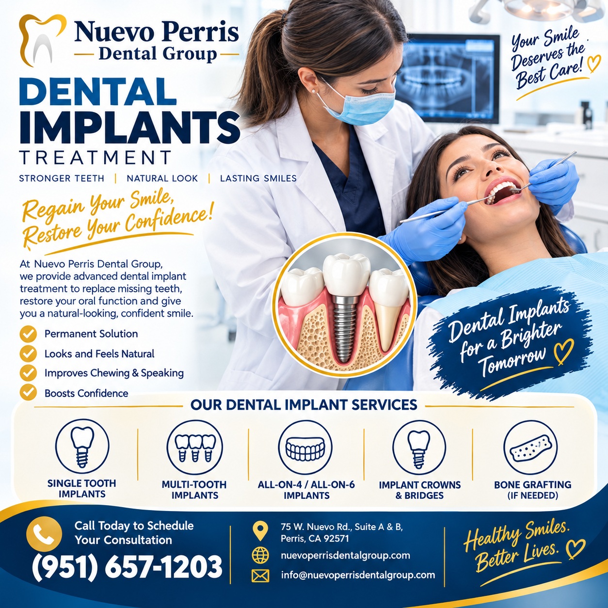  Dental Implants Treatment in Menifee, CA – Restore Your Smile