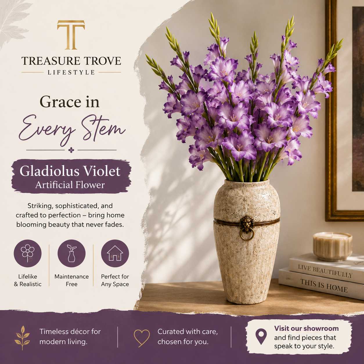  Treasure Trove Lifestyle – Realistic Artificial Plants and Flowers for Elegant Home Decor