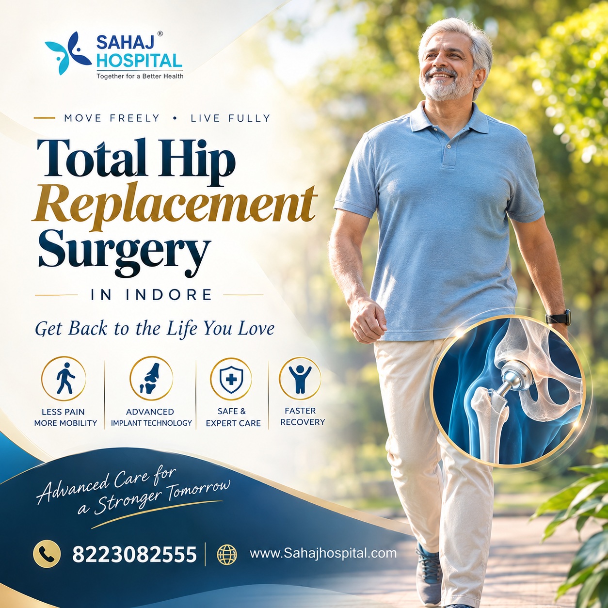  Total Hip Replacement Surgery in Indore