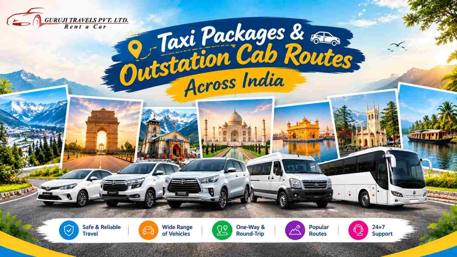  Discover Your Next Trip with Gurujitravel Cab Packages