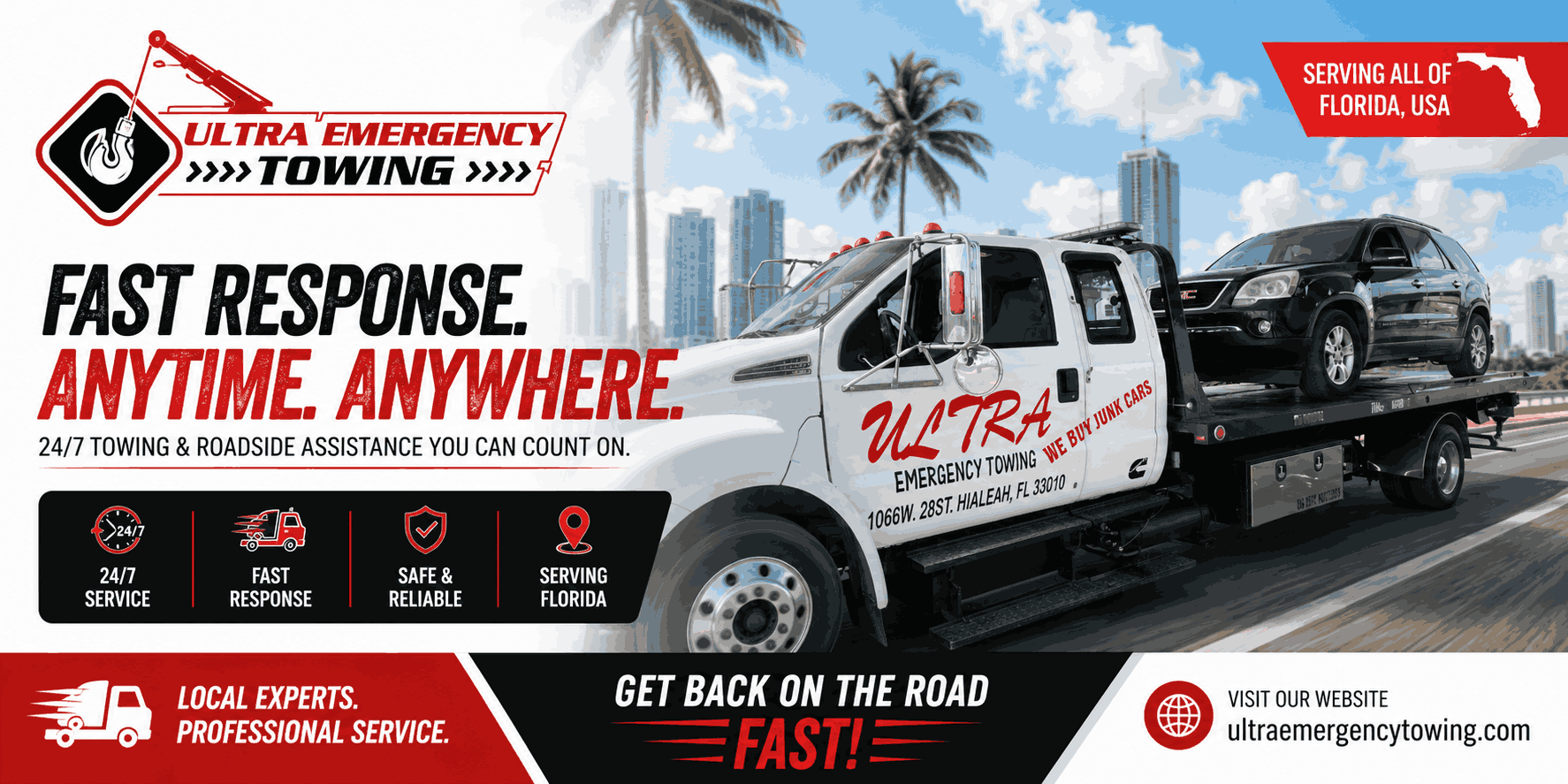  Heavy Duty Towing Service Florida for Large Vehicle Assistance