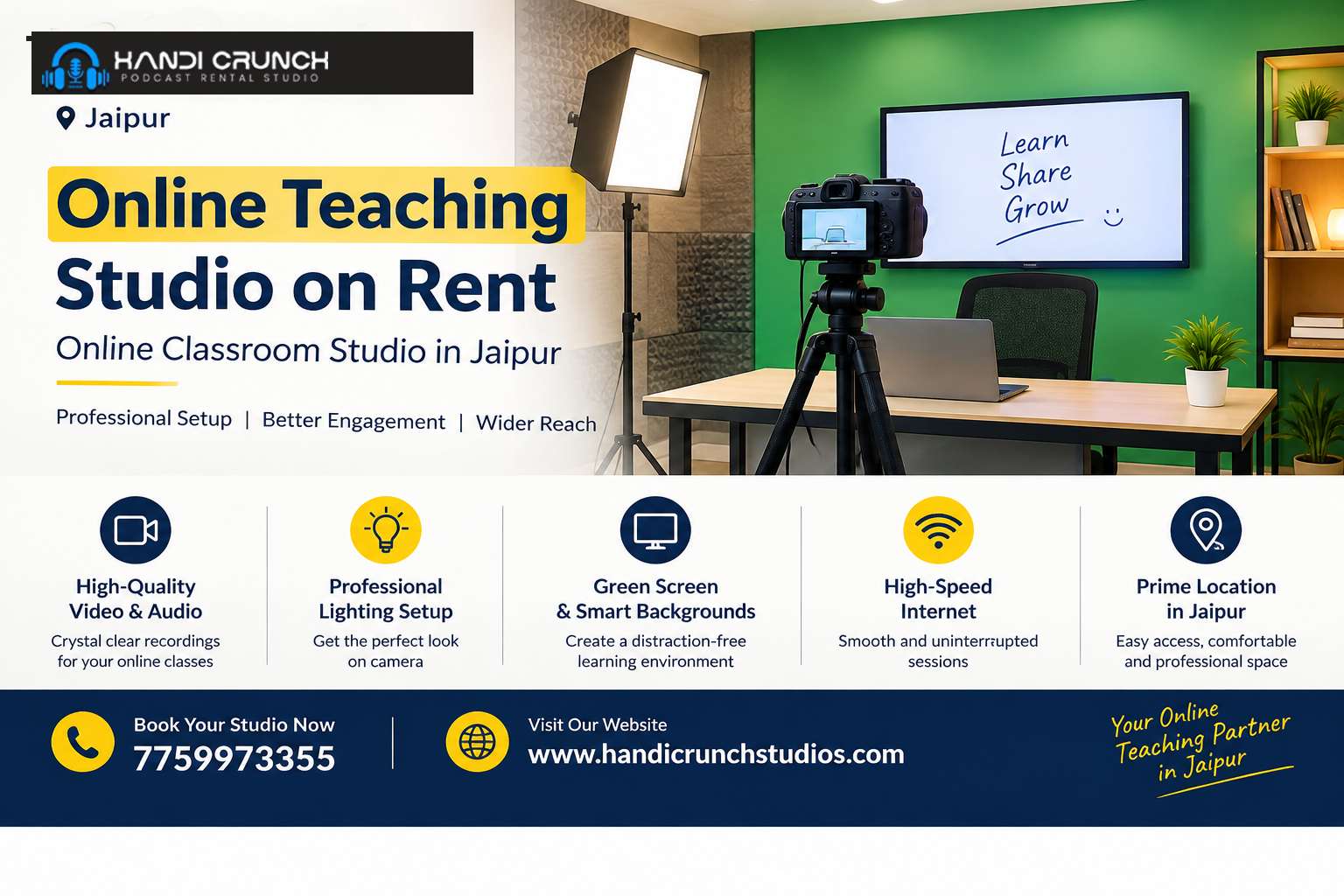  Online Coaching Studio for Rent in Jaipur