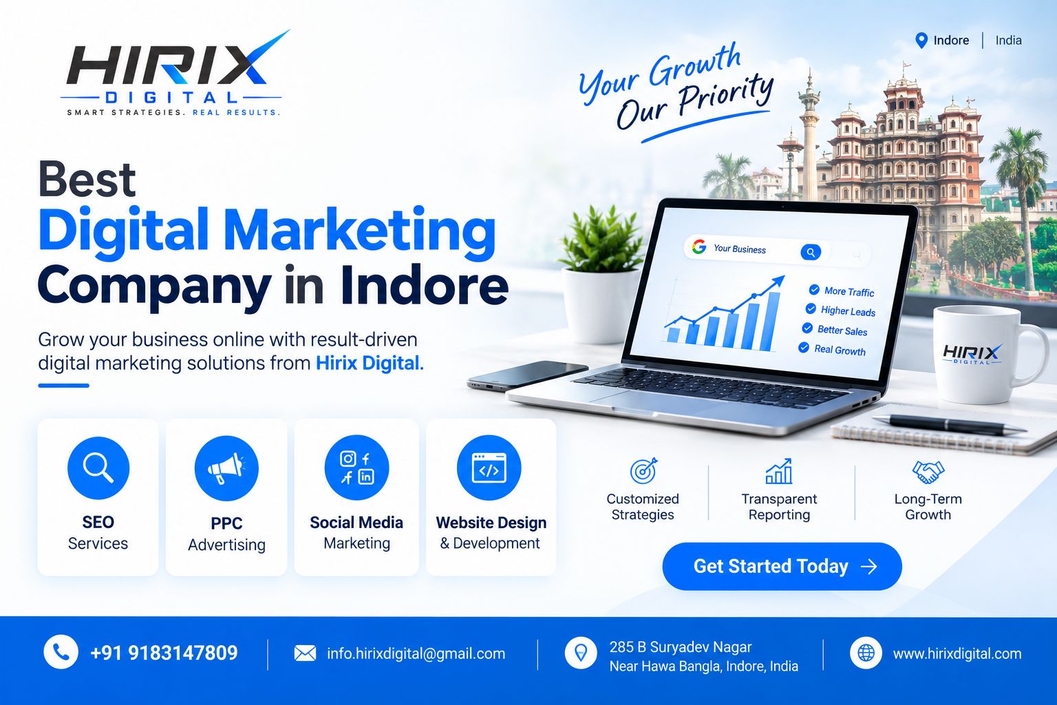  Best Digital Marketing Company in Indore | Hirix Digital