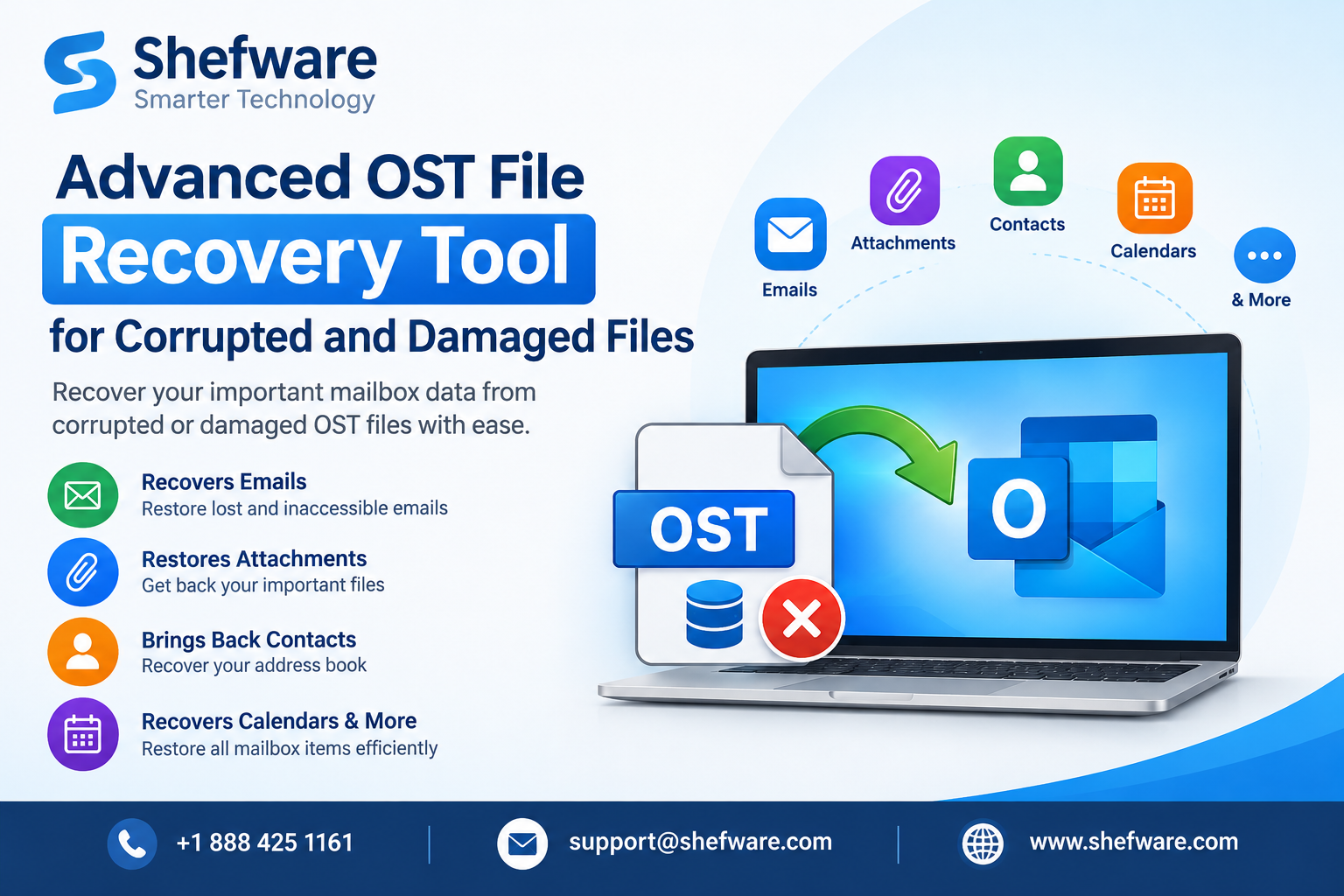  Advanced OST File Recovery Tool for Corrupted and Damaged Files